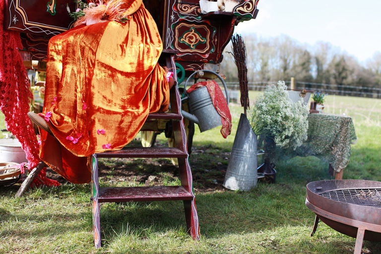 Gypsy caravans styled shoot 